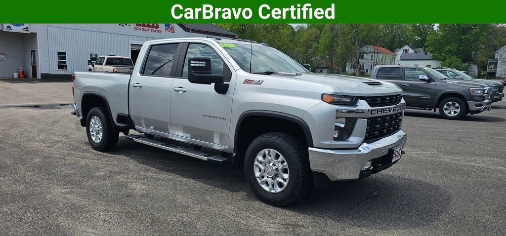 2020 Chevrolet Silverado 2500 HD LT in Silver Ice Metallic — front three-quarter view
