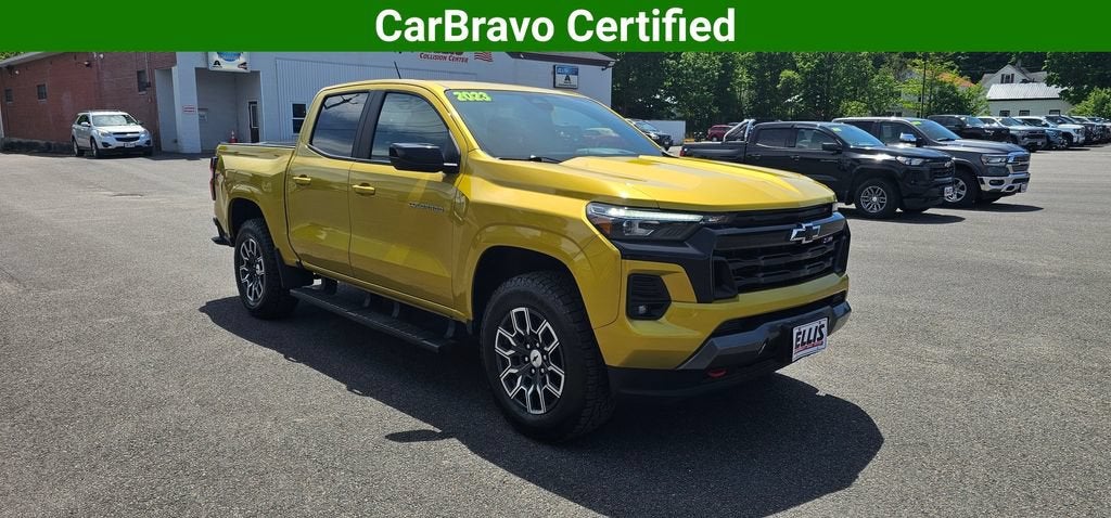 2023 Chevrolet Colorado Z71 in Nitro Yellow Metallic — front three-quarter view