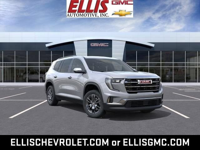 2026 GMC Acadia Elevation in Sterling Metallic — front three-quarter view