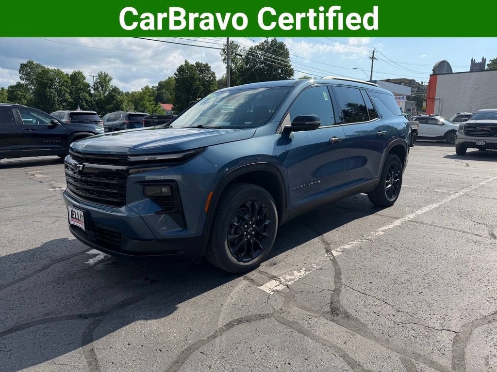 2024 Chevrolet Traverse LT in Lakeshore Blue Metallic — front three-quarter view