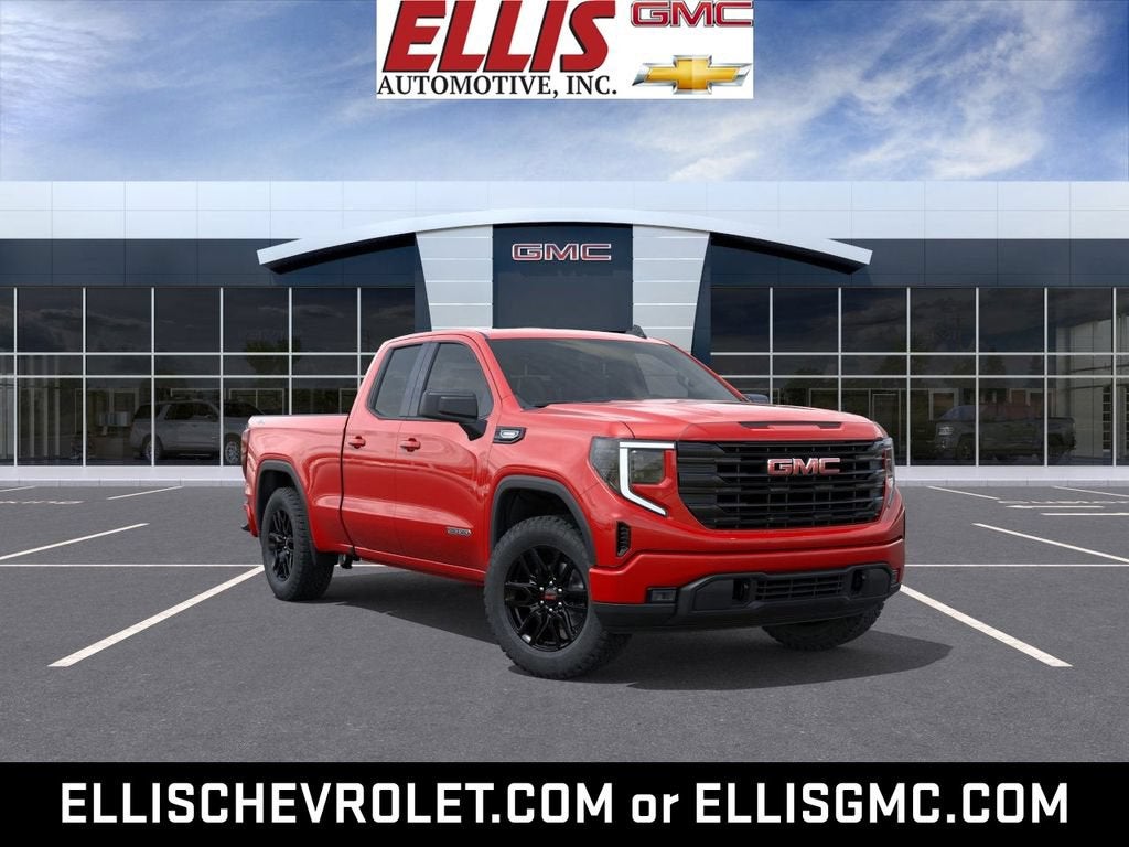 2026 GMC Sierra 1500 Elevation in Cardinal Red — front three-quarter view