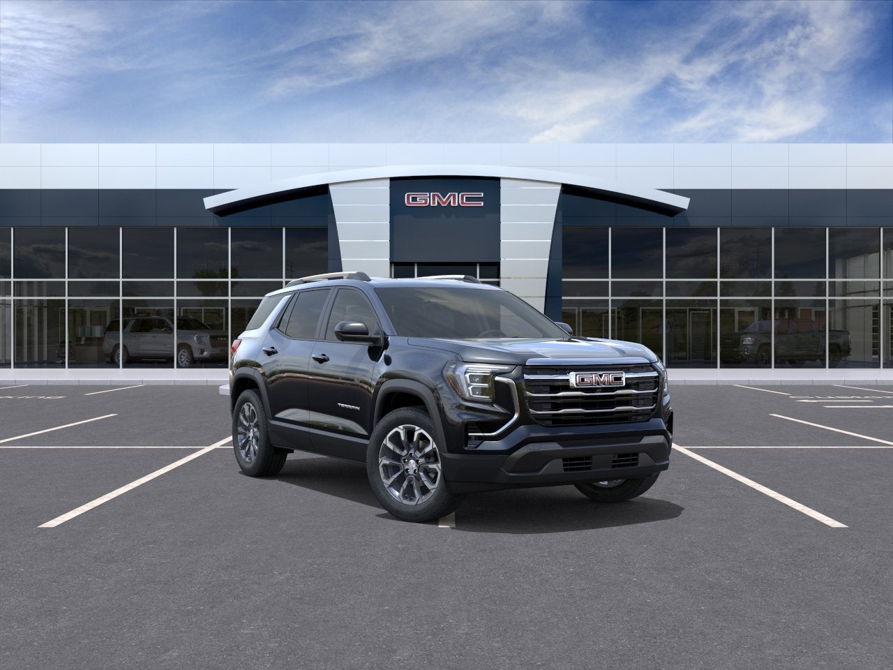 2026 GMC Terrain Elevation in Ebony Twilight Metallic — front three-quarter view