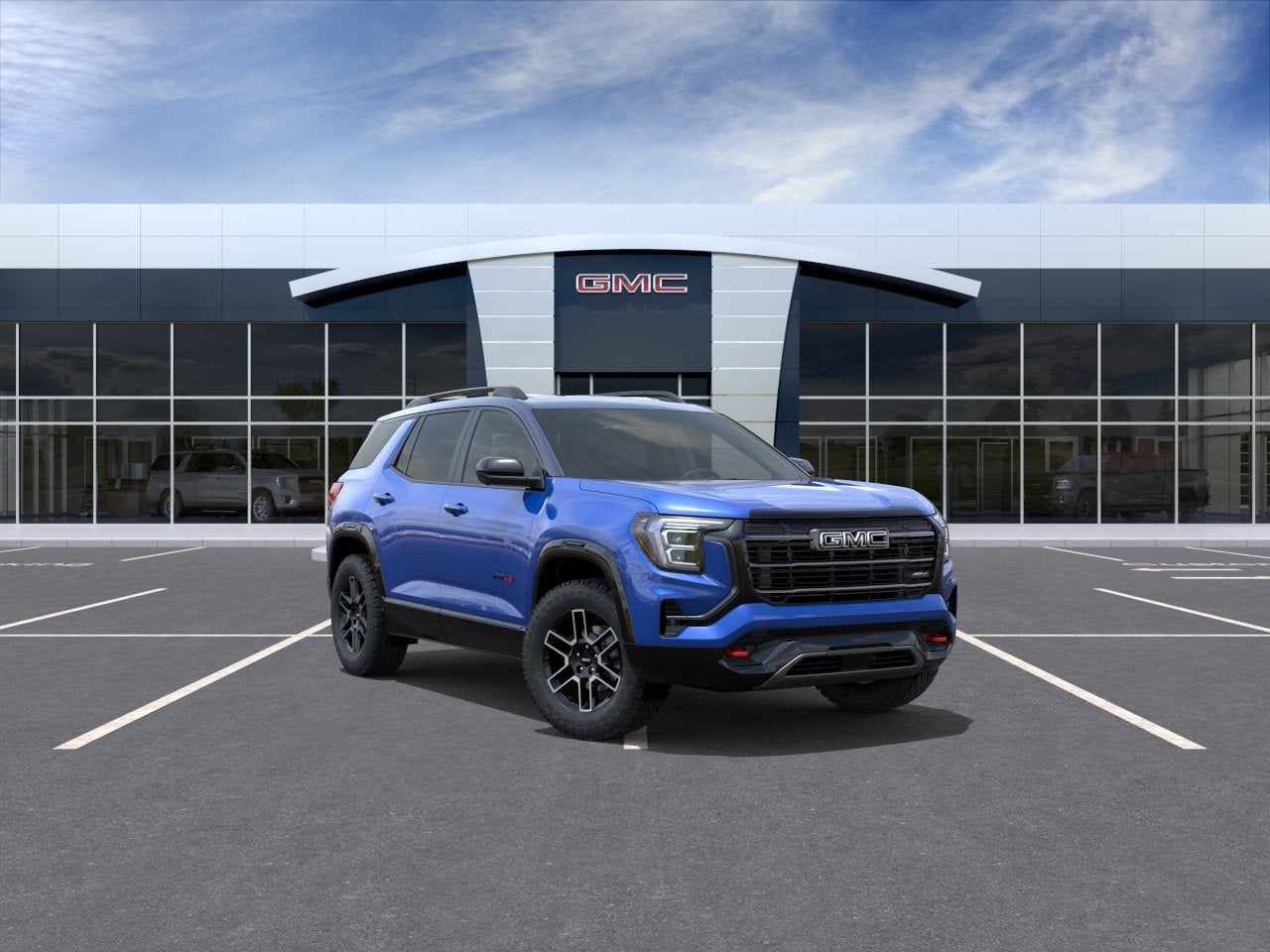 2026 GMC Terrain AT4 in Rapids Metallic — front three-quarter view