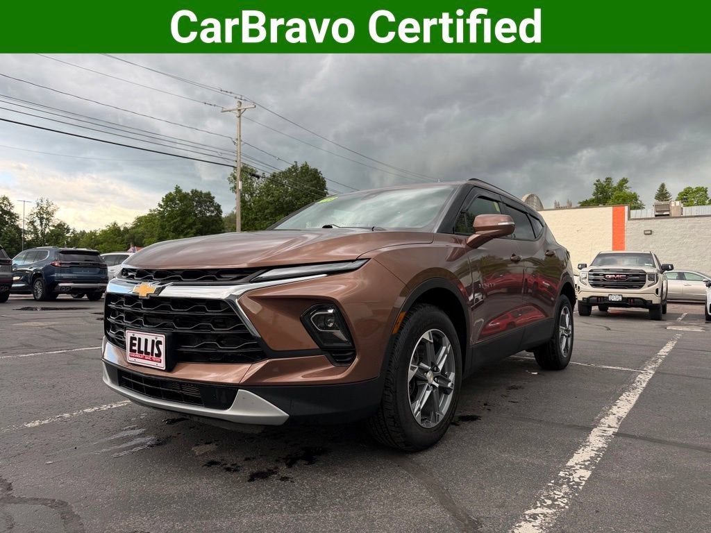 2023 Chevrolet Blazer 3LT in Copper Bronze Metallic — front three-quarter view