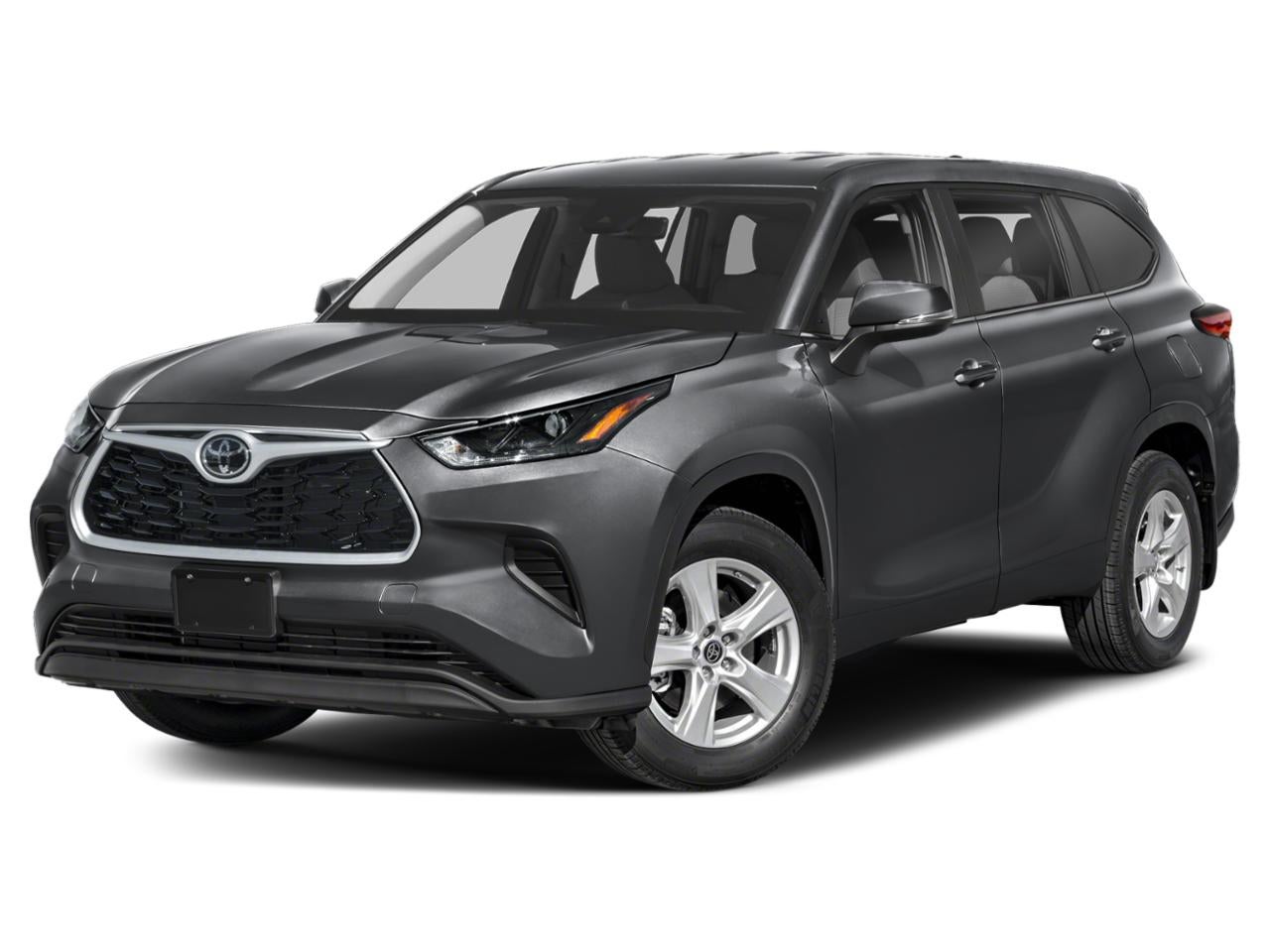 2023 Toyota Highlander XLE in Blue — front three-quarter view